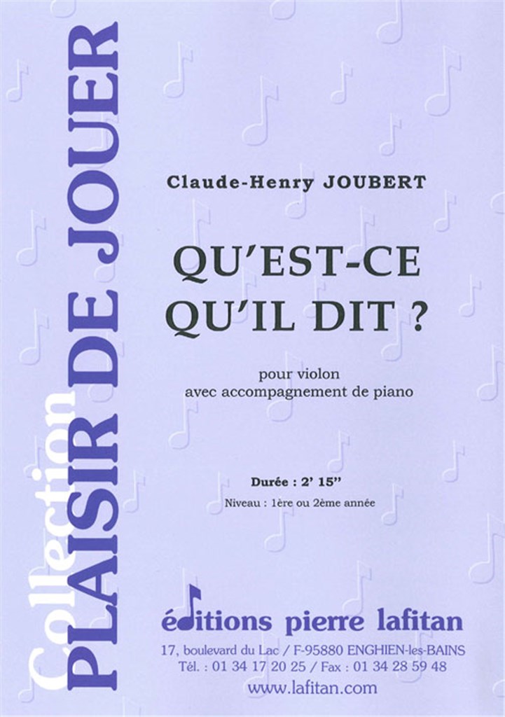 Qu'Est-Ce Qu'Il Dit ?